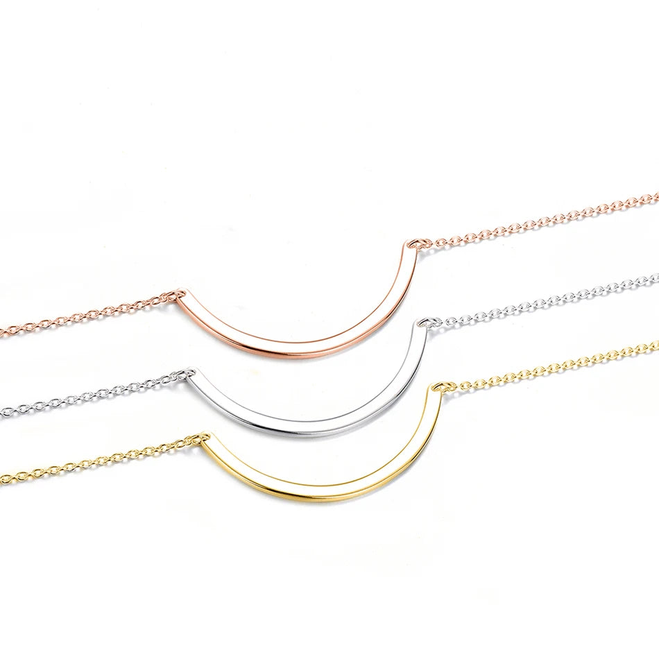 Minimalist Bar Pendant Necklace, Dainty Gold Tone Necklace, Simple Layering Necklace, Everyday Minimal Jewelry Gift